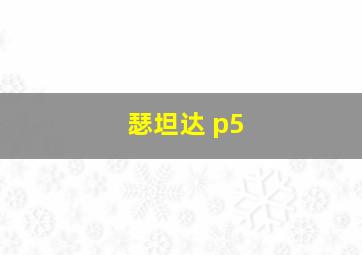 瑟坦达 p5